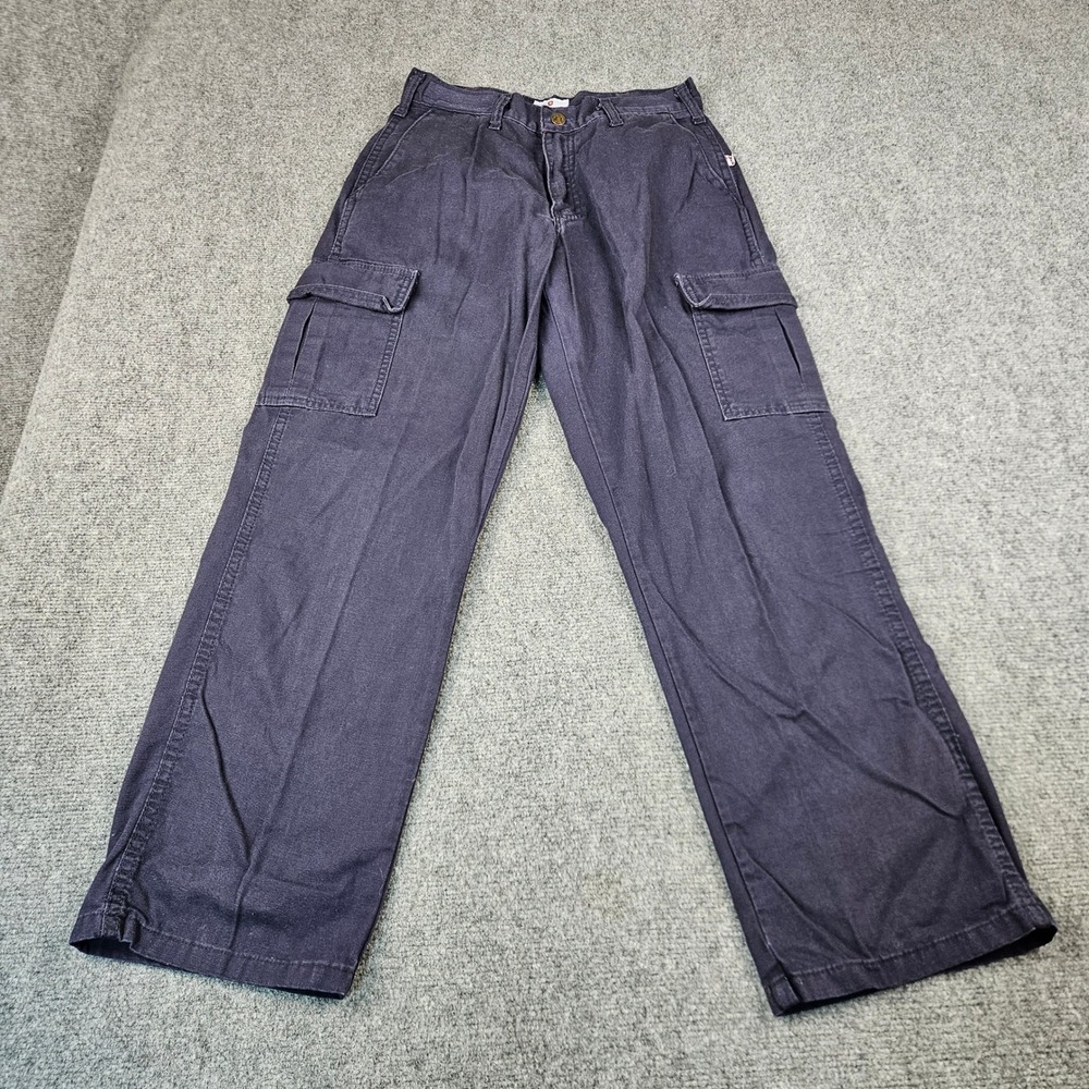 Tyndale FR Cargo Pants Mens 28x28 Navy Blue Flame Resistant Work Trousers U212T